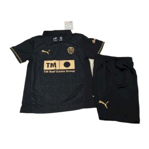 Conjunto Infantil Valencia CF 24/25 – Segunda Equipación Negra