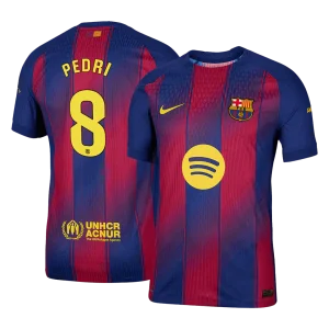 Camiseta Auténtica PEDRI #8 Barcelona 2025/26 Primera Equipación-Versión Jugador