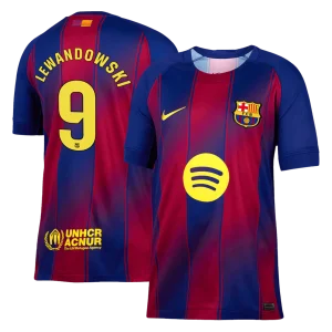 Camiseta LEWANDOWSKI #9 Barcelona 2025/26 Primera Equipación-Versión Hincha