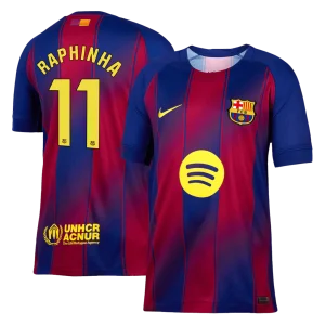 Camiseta RAPHINHA #11 Barcelona 2025/26 Primera Equipación-Versión Hincha