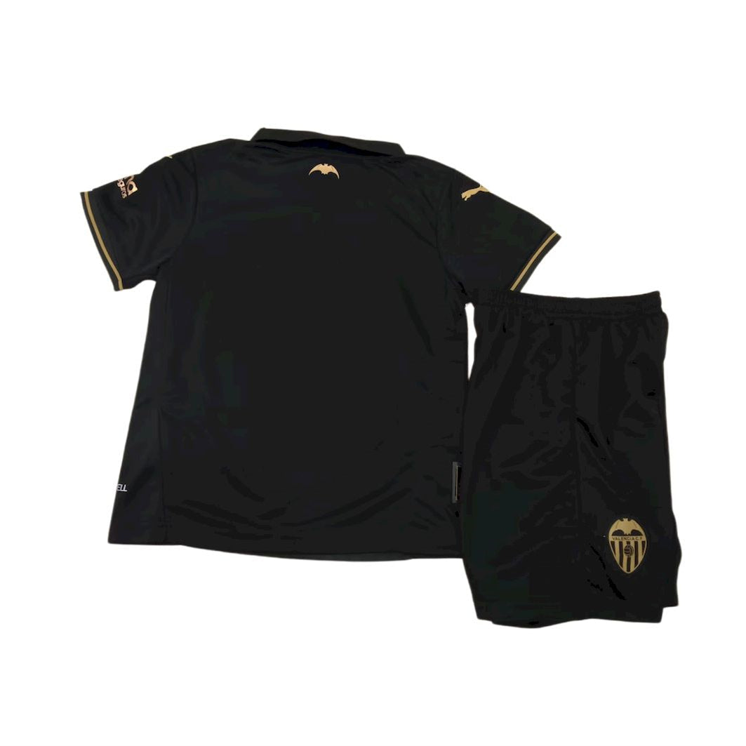 Conjunto Infantil Valencia CF 24/25 – Segunda Equipación Negra - Imagen 3
