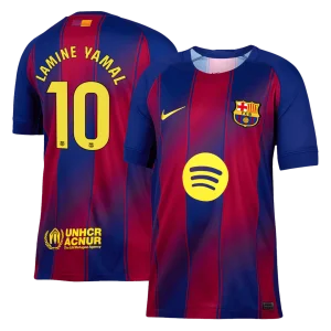Camiseta LAMINE YAMAL #10 Barcelona 2025/26 Primera Equipación-Versión Hincha