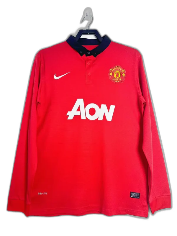 Camiseta Manchester United 13/14 I Casa - Manga Larga Versión Retro
